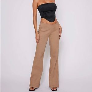 Tan flare pants
